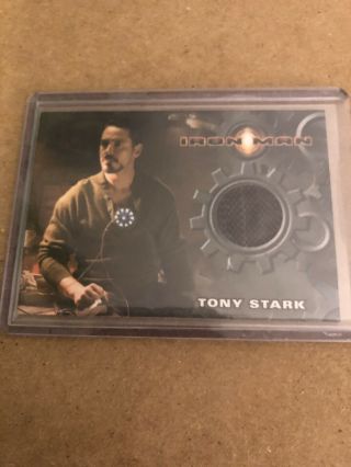 2008 Rittenhouse Iron Man Robert Downey Jr As Tony Stark Shirt Costume Card