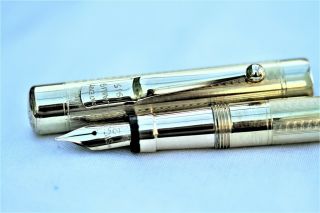 Vintage SWAN OVERLAY - Self Filling - Fountain Pen & Pencil - C1930 - USA 2