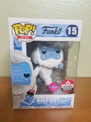 Funko Pop Flocked Snowy Bigfoot 2018 Fan Expo Canada - In Hand Ready To Ship