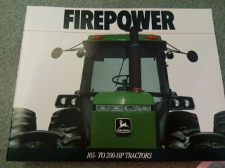 John Deere 101 - 200 Hp Tractor Brochure From 1991 Nos.  38 Pages