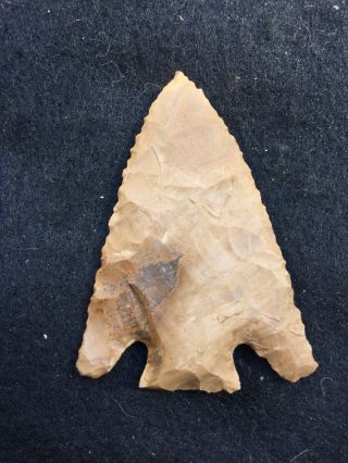 Indian Artifacts / Fine Ohio Basal Notched Point / Authentic Arrowheads