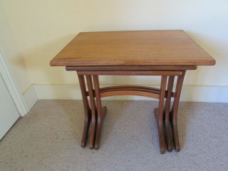 Retro Vintage G Plan Teak Nest Of Three Tables