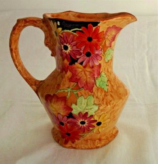 Collectible Vintage C1930 Maling Floral Jug
