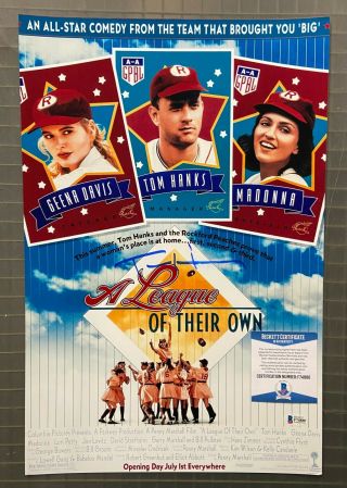 Tom Hanks Signed Autographed " A League Of Their Own " 12x18 Photo Beckett Bas