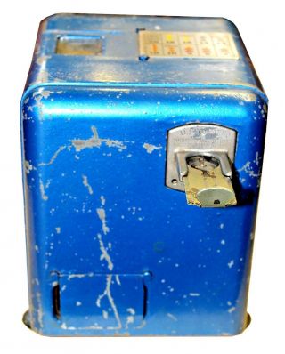 Antique 1938 - 1940 Mills 5 Cent Vest Pocket Slot Machine,  Royal Blue