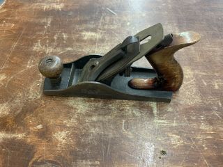 Vintage Stanley " Two - Tone " Wood Plane 9 - 3/8 " X 2 - 7/16 " - Woodworking