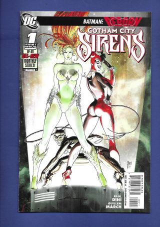 Gotham City Sirens 1 Dc Comics 1st Print Harley Quinn Catwoman Poison Ivy Nm