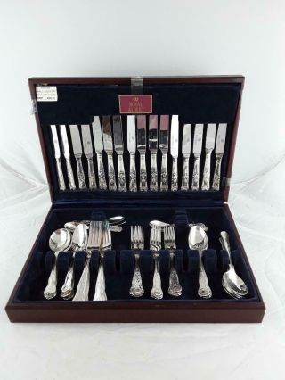 Vintage Royal Albert Epns 8 Piece Cutlery Set,  Boxed - Incomplete.