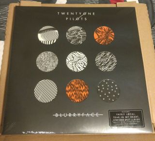 Twenty One Pilots Blurryface Lp Vinyl Limited Edition Red & Black Split