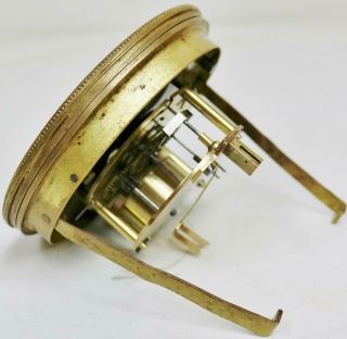 Antique French 8 Day Clock Movement White Porcelain Dial Timepiece Movement 2