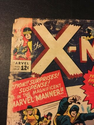 X - MEN 5 (5/64 MARVEL) 3RD MAGNETO 2ND QUIKSILVER SCARLET WITCH LEE KIRBY GD - 2