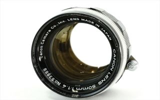 Canon 50mm f/1.  4 MF Prime Vintage Lens Leica Screw Mount LTM L39 from Japan 2