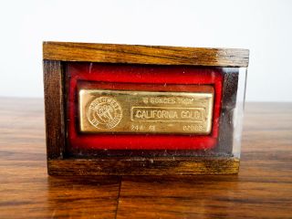 Vintage Faux 6 Ounces Troy California Gold Southwest Mining Co Casino Decor