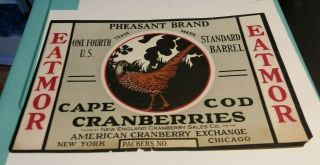 Pheasant Brand Eatmor Cape Cod Cranberries American Cranberry Exchange