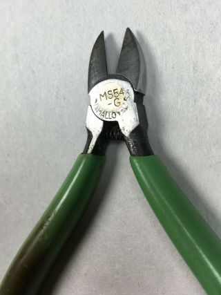 Vintage DIAMALLOY MS54 - G Mini Diagonal Side Cutter Pliers w/ Spring U.  S.  A. 3