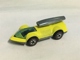 Vintage Yellow Enamel Rocket Bye Baby Redline Hotwheel Diecast Car