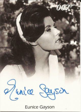 2014 007 James Bond Archives Eunice Gayson Autograph Sylvia Trench