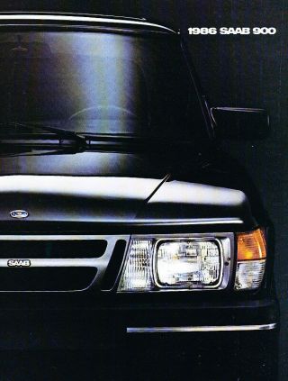 1986 Saab 900 And Apc Car Sales Brochure Folder