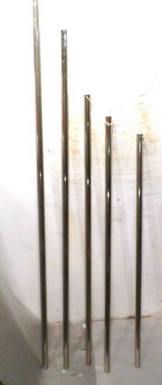 Set Of Five (5) Vintage Tubular Chimes For Grandfather Clock