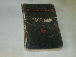 Vintage Catholic St Jude Thaddeus Vest/ Pocket Prayer Book 1943