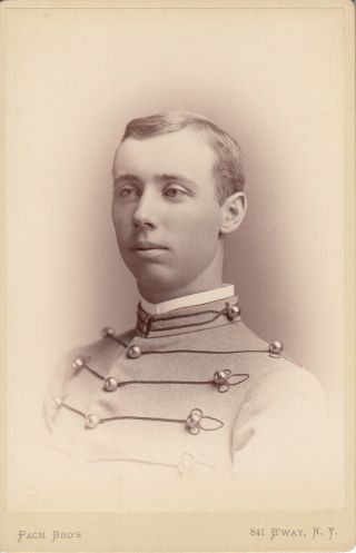 1890 West Point Cabinet Photo Named Wwi Brigadier General Dsm 114