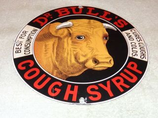 VINTAGE DR BULL ' S COUGH SYRUP 11 1/4 