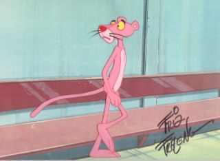 Pink Panther - Friz Freleng - Signed Vintage Production Cell From Depatie - Freleng