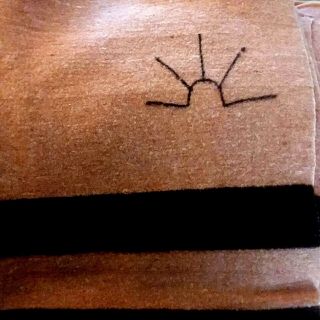 Vtg Baron Woolen Mills Rising Sun Striped Wool Blanket 78.  5 " X 61 " Rust/bro Flaw