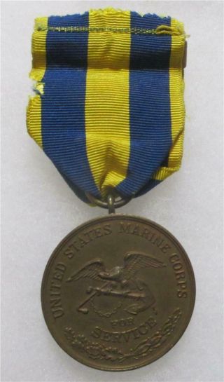 Spanish American War U.  S.  Marine Corps Service Medal - Split Brooch