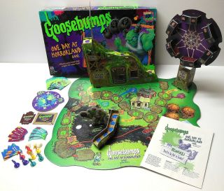 Vintage Goosebumps One Day At Horrorland Game 1996 Milton Bradley 100 Complete