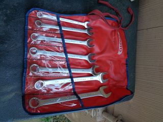 Proto Combination Wrench Set Of 7 Sae 3/8 7/16 1/2 9/16 5/8 11/16 3/4