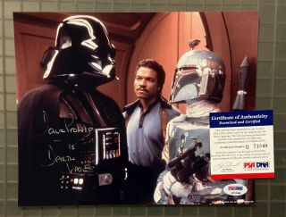 David Prowse Darth Vader Signed 8x10 Star Wars Photo Psa/dna Autographed
