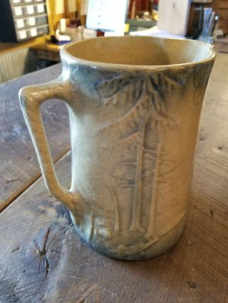 Antique salt glazed stoneware pitcher stag deer 2
