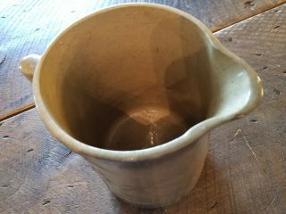 Antique salt glazed stoneware pitcher stag deer 3
