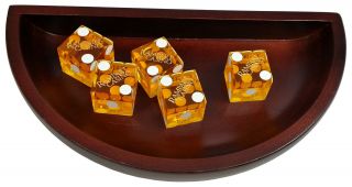 Wooden Casino Dice Boat Casino Style For Craps Holds Casino Dice For Shooter