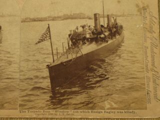 Spanish American War Stereoview Photo 1899 Torpedo Boat Winslow 16