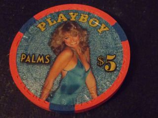 Palms Playboy Club Casino $5 Hotel Casino Gaming Poker Chip (ltd 2500) Nv