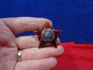 Vintage Russian Pin Order Of The Red Star