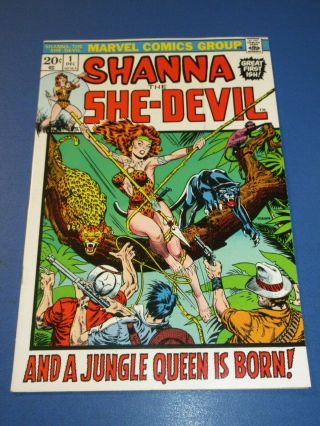 Shanna The She - Devil 1 Bronze Age Jungle Vf - Beauty Wow