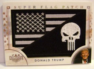 Donald Trump Flag Patch Decision 2016 Benchwarmer 25 Years Series 2 2019