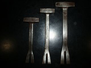 Three Vintage Crate Hammers,  Baby Terrier,  Box Terrier And Nox Tox