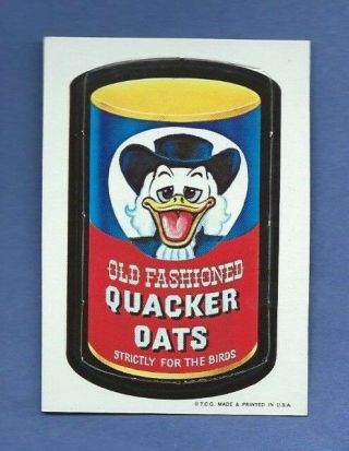 Wacky Packages 1967 Die Cut 44 Quacker Oats Pack Fresh Beauty