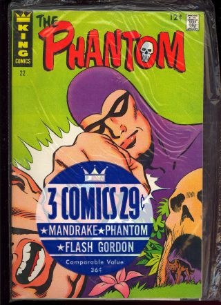 Phantom,  Flash Gordon,  Mandrake King Comic Pack A 1967 Vf - Nm