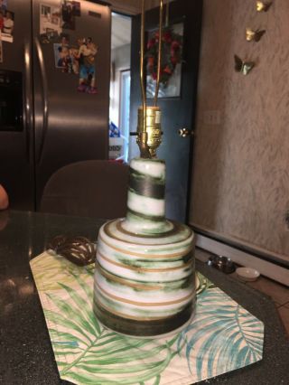 Vintage Signed Ceramic Table Lamp