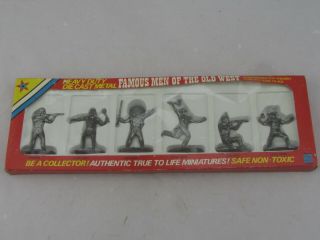 Vintage Famous Men Of The Old West Set Of 6 Diecast Native American Figures Mib