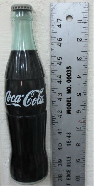 Coca - Cola Vintage Coke Bottle Door Push Handle Hobbleskirt Design 10 "