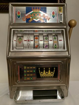 Vintage Waco Casino Crown Toy Slot Machine 25 Cent Coin Operated Japan