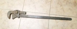Vintage Ridge Tool Company Improved Stillson 48 " Pipe Wrench