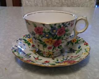 Royal Winton England,  Queen Anne Tea Cup And Saucer.