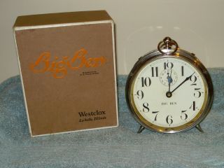 Westclox Big Ben Alarm Clock W/ Box,  Circa 1911